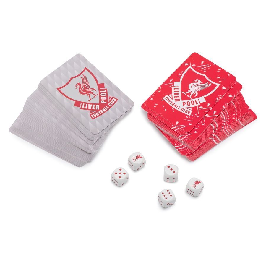 Liverpool Playing Cards & Dice Set - Red/Grey-SoccerKits Hub | Buy Soccer Jerseys Online